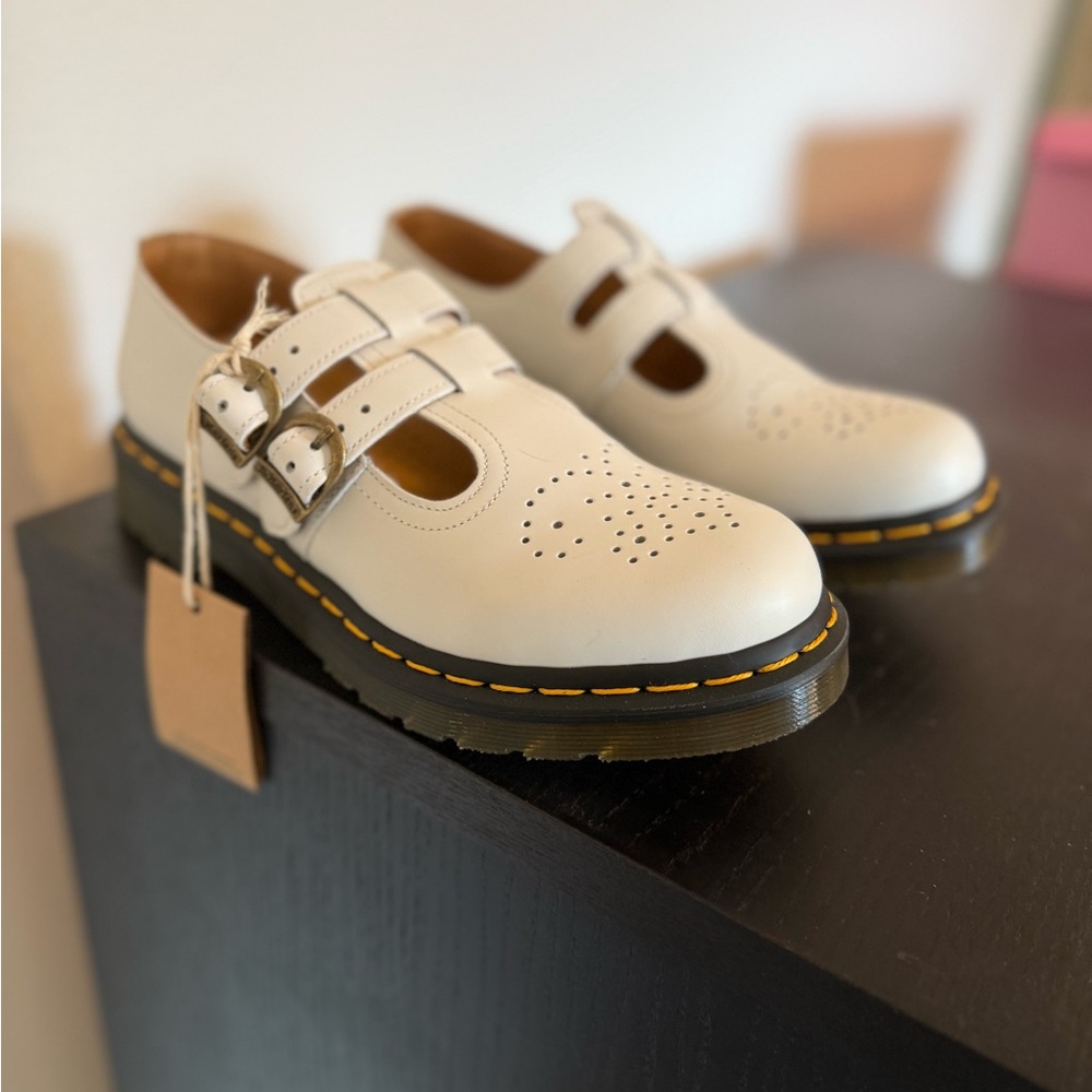 Dr. Martens Women's White Leather Shoes